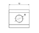 Ecrou en T M5 profil 6 mm plan 1.webp