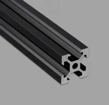 [R00310] Rail aluminium noir V 20x20 longueur 1000mm