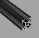 Rail aluminium noir V 20x20 longueur 500mm